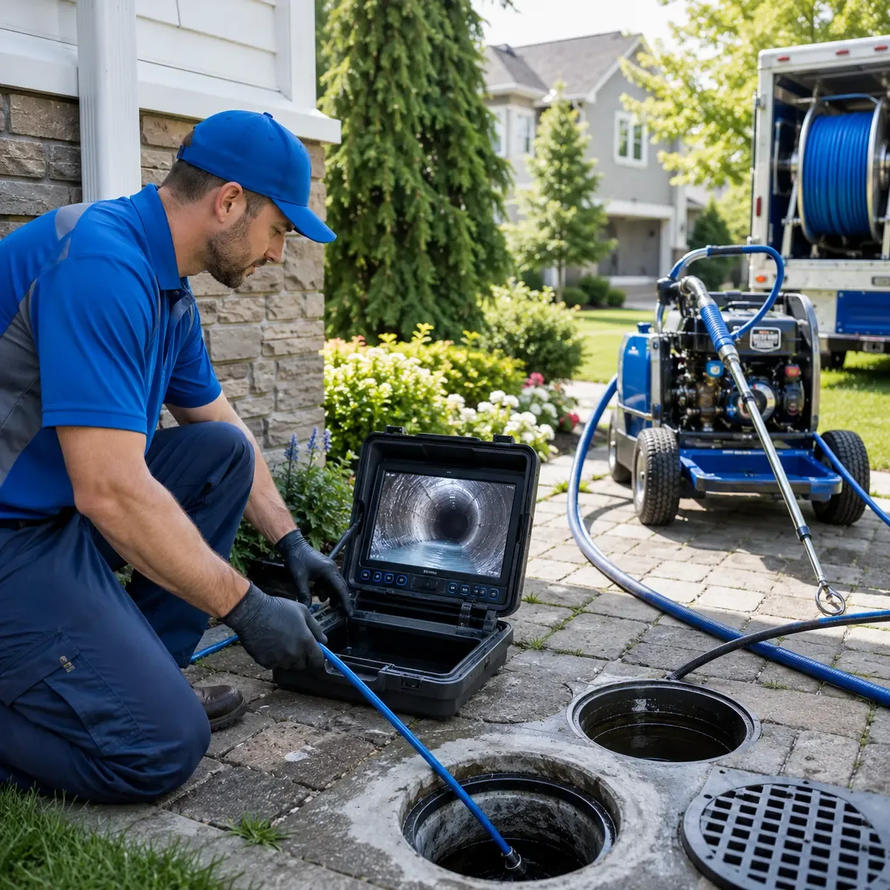 Outdoor drain cleaning professionals serving Prairie City, IA