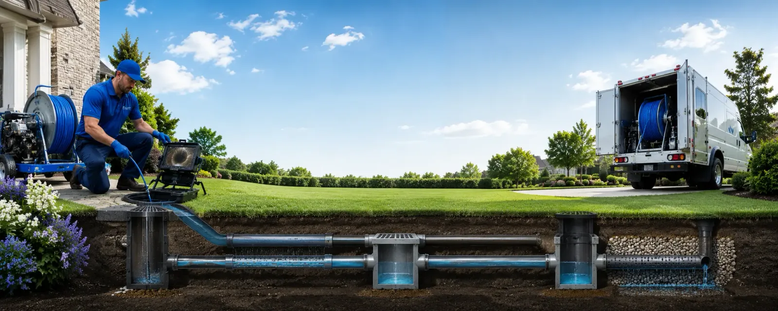 Outdoor drain cleaning information for Prairie City, IA
